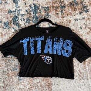 Black Tennessee Titans Crop Top